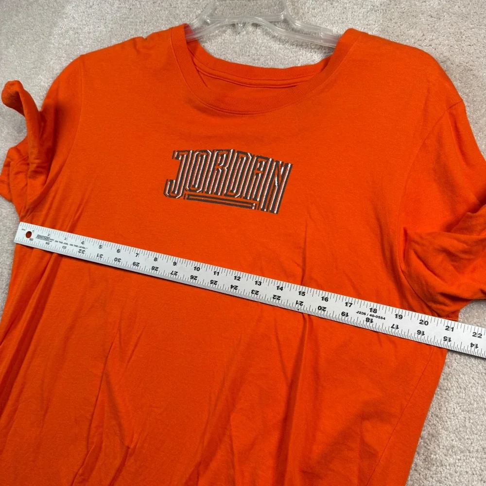 Jordan T-Shirt Mens Large Orange In Your Dreams In Your Nightmares Graphic Tee